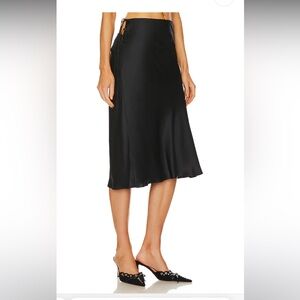 Danielle guzio Mae silk midi skirt XXS REVOLVE